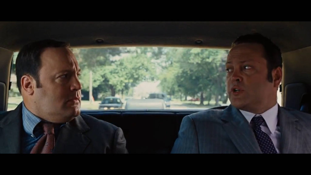 Дилемма кадр из фильма. Ронни и Ник едут в машине