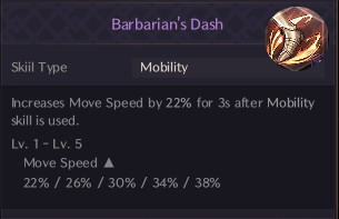 Barbarian's Dash (Рывок Варвара)